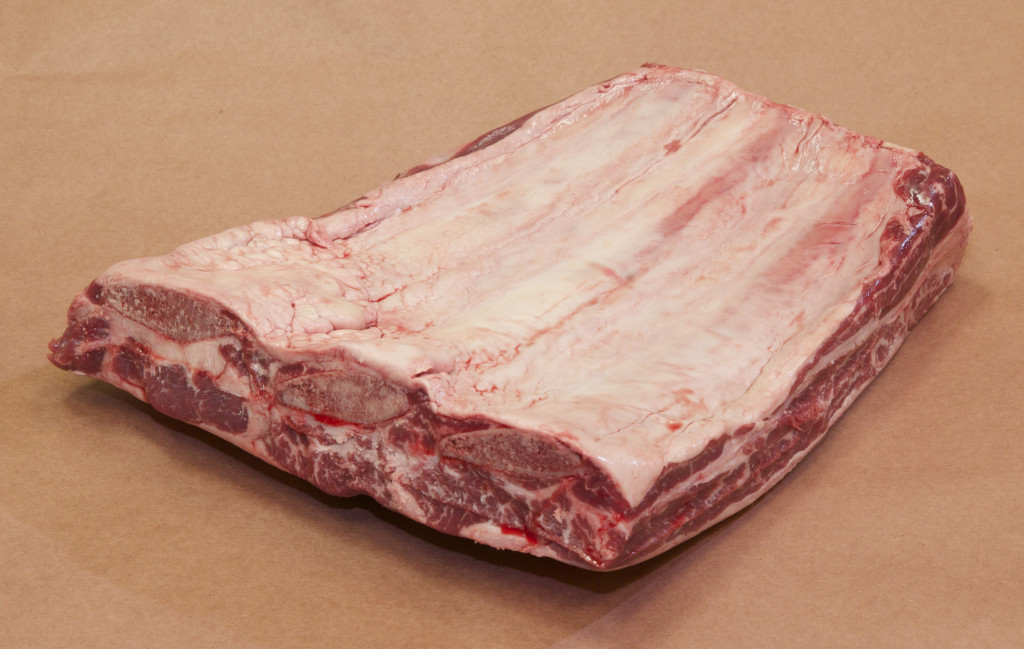 123A Beef Plate, Short Ribs, Trimmed (medial view)