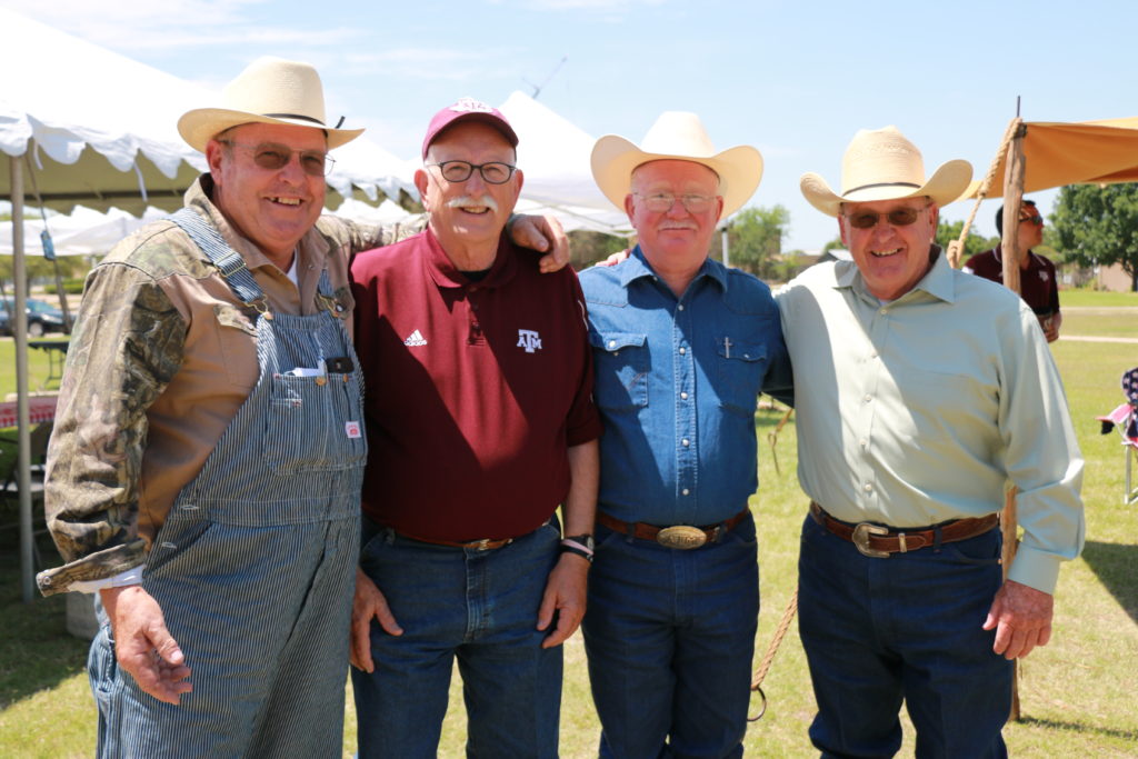 Glen Grote, Danny Brown, Harold Witcher, and Don Kuker; Meat Judging Team Reunion